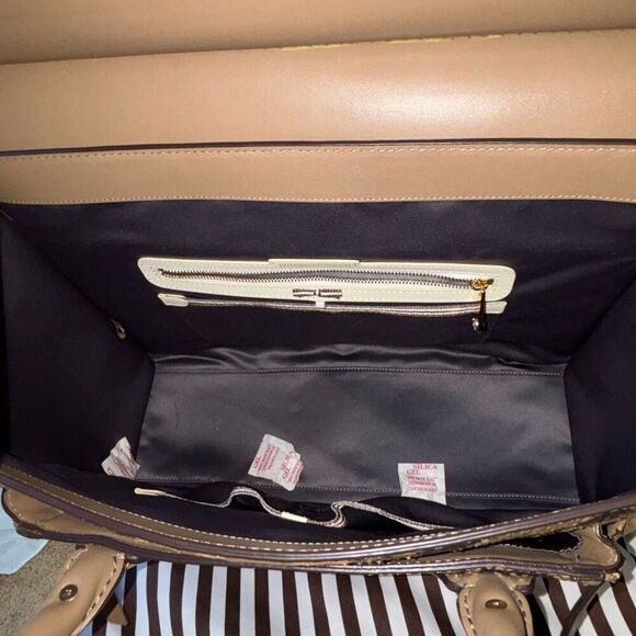 NEW Henri Bendel Old Stock 2014 A list satchel bag purse tote snake print ltd ed